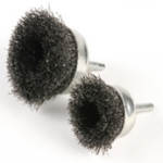 Cup Brush 2" X 1/4" Crimped  Brass Coated