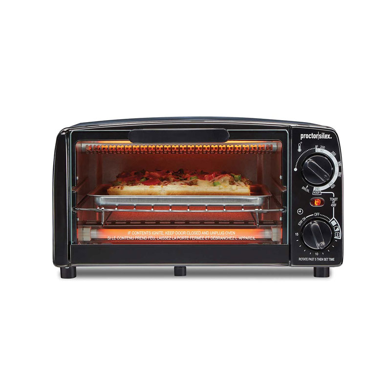 31118PS.jpg 4 Slice Toaster Oven, Black - Image 1