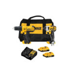 2 Tool Combo Kit w/1/2"Hammer Drill & 1/4" Impact Driver