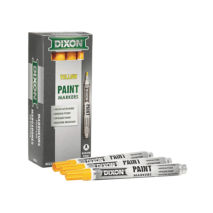 DIX-80223.jpg Metal Marker Yellow - Image 1