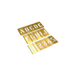 Stencil Letters Brass 1""