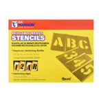 Stencil Numbers Brass 1"