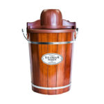 6 Quart Ice Cream Maker Wood Slatted Bucket