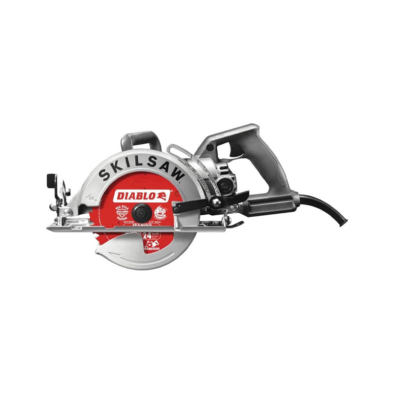 SPT77W-22 7-1/4" Aluminum Worm Drive Circular Saw With Diablo Blade - Image 1