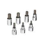 Socket Set Hex Sae Bit 1/2" 7Pcs