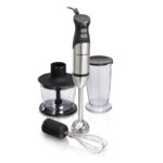 Hand Blender With Wand, Whisk, Chopping Bowl & Mixing Cup