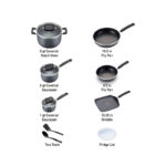 Signature Titanium Nonstick 12 Piece Cookware Set Grey - Image 2