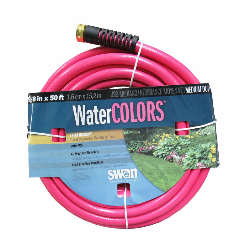 SNMDP8050-PK 5/8” x 50ft Medium Duty Hose Pink - Image 1