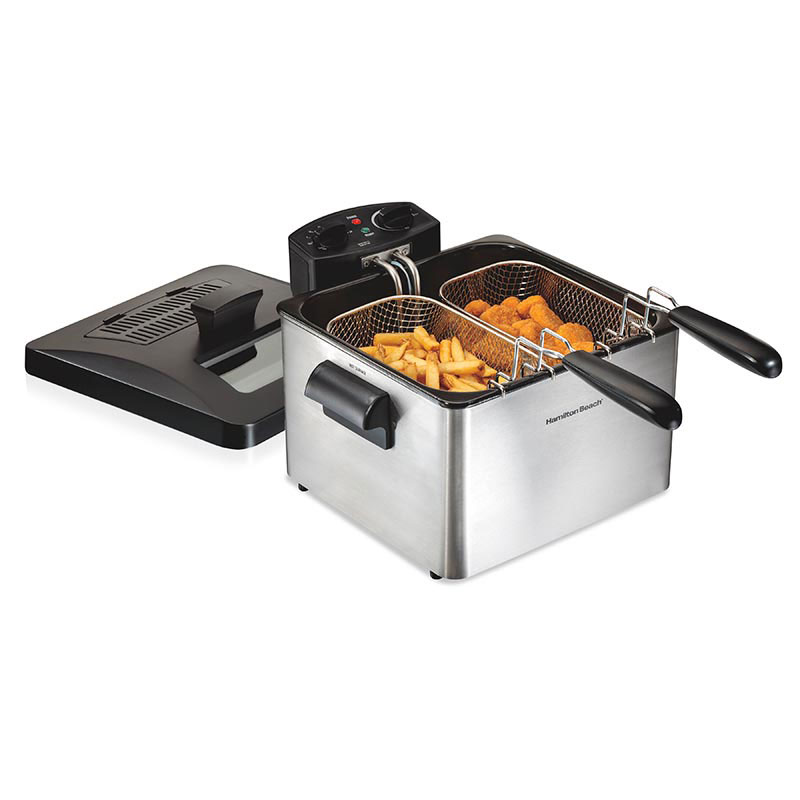 35036 4.5L/19 Cups 2 Basket Professional-Style Deep Fryer - Image 1