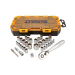 34 Piece 1/4" & 3/8" Drive Socket Set