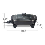 Electric Skillet Black - Image 3